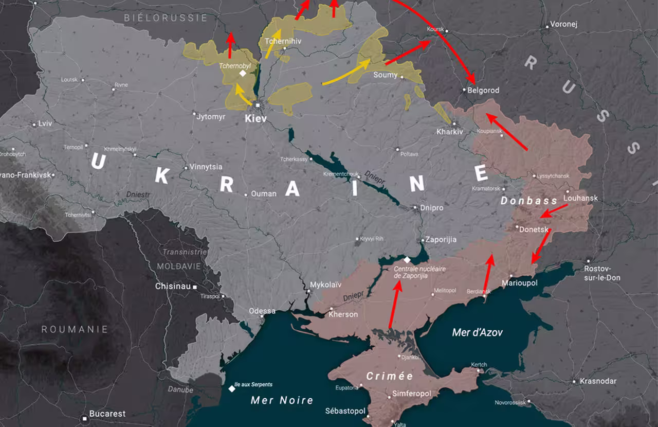 L'Ukraine en cartes : Suivre la guerre avec la Russie
