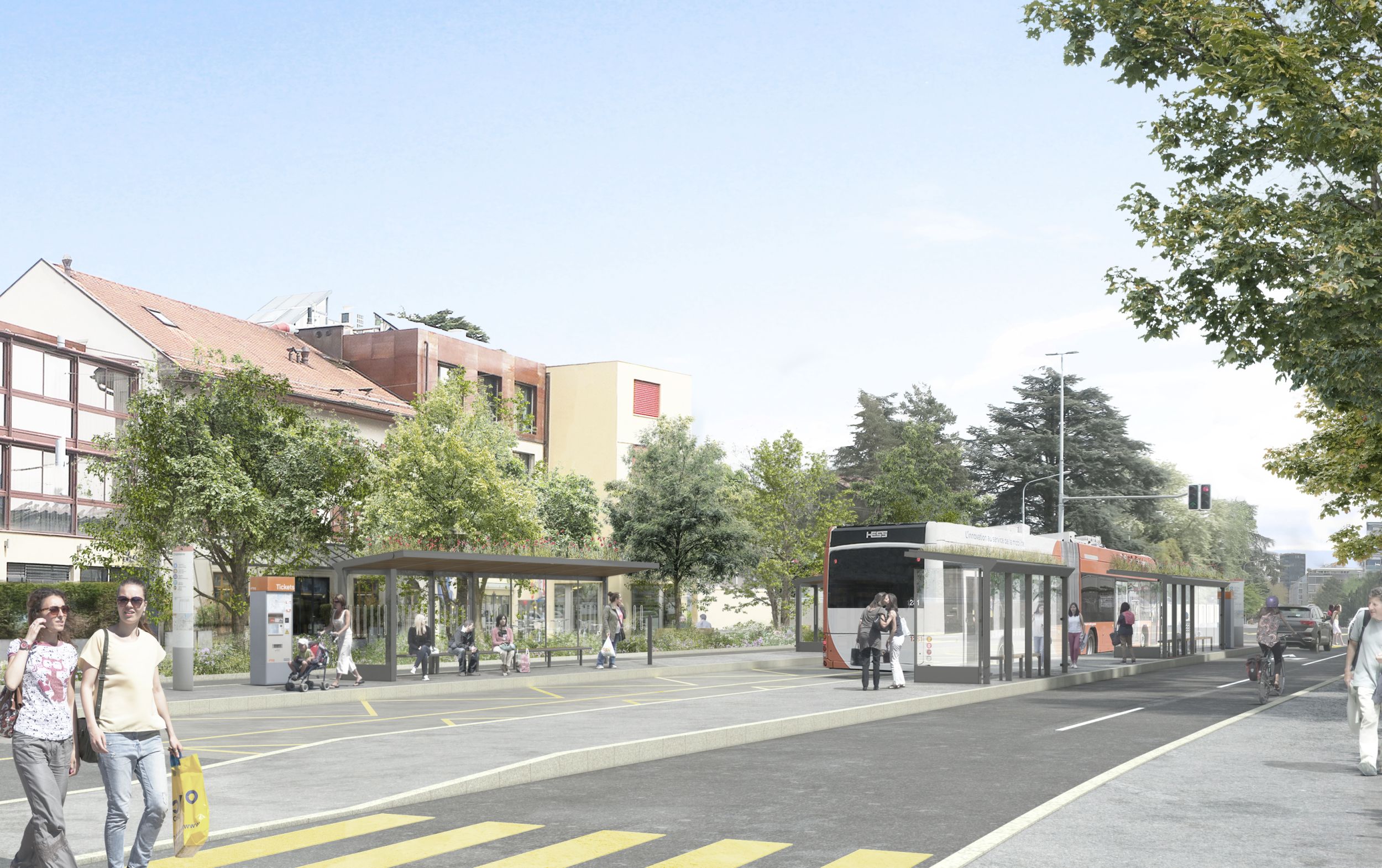 Contestation du projet de bus à haut niveau de service à Genève