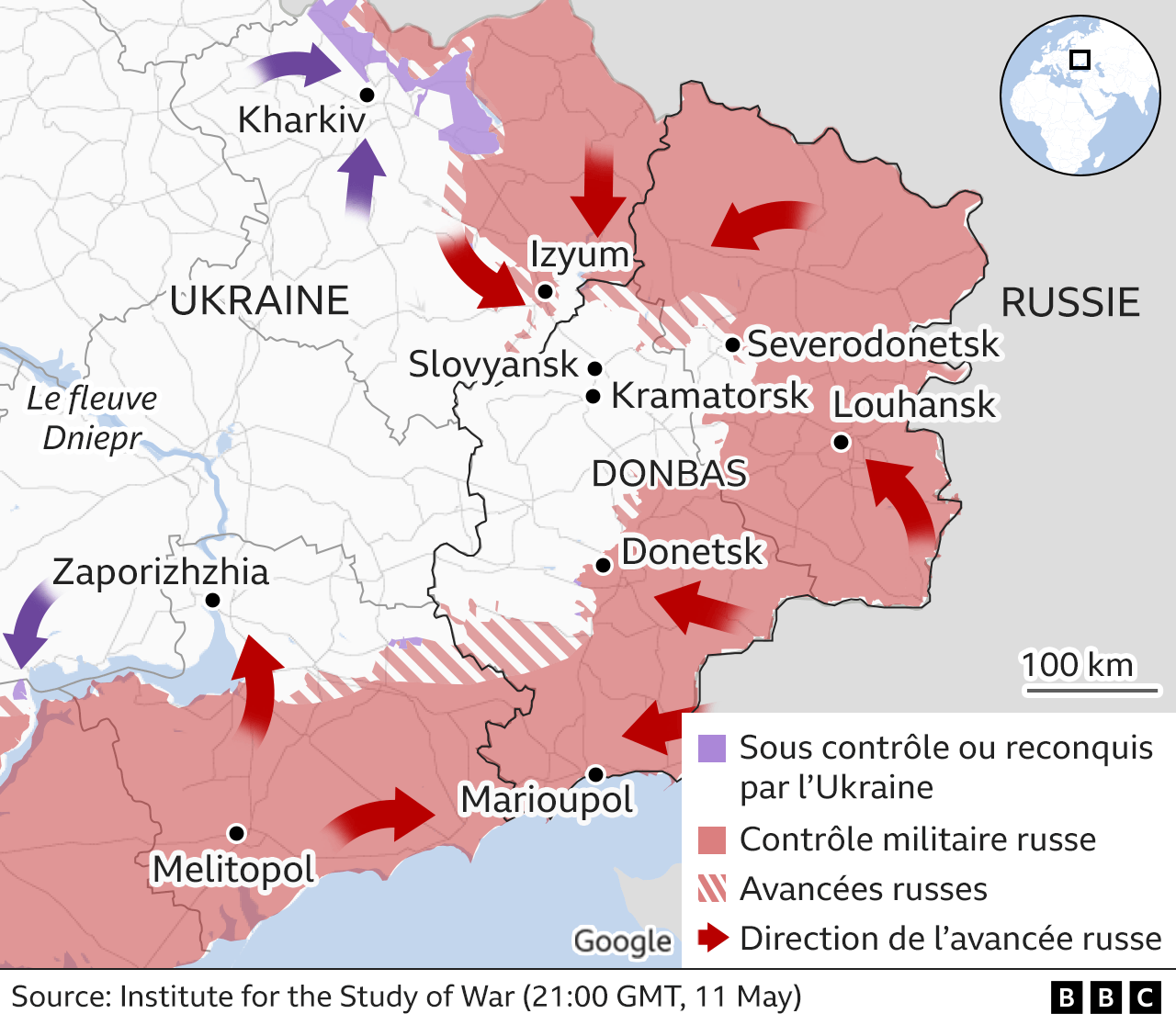 Situation en Ukraine : les régions clés