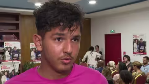 Mehdi Kessaci, interviewé l'année dernière lors d'un événement organisé en l'honneur de son frère