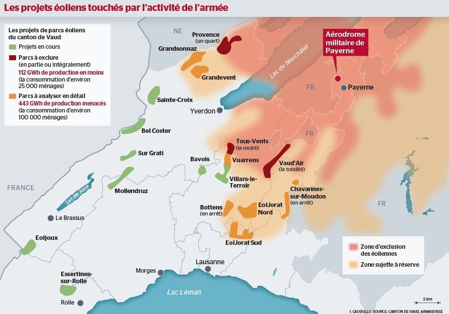 Le Canton de Vaud approuve le parc éolien EolJorat Sud
