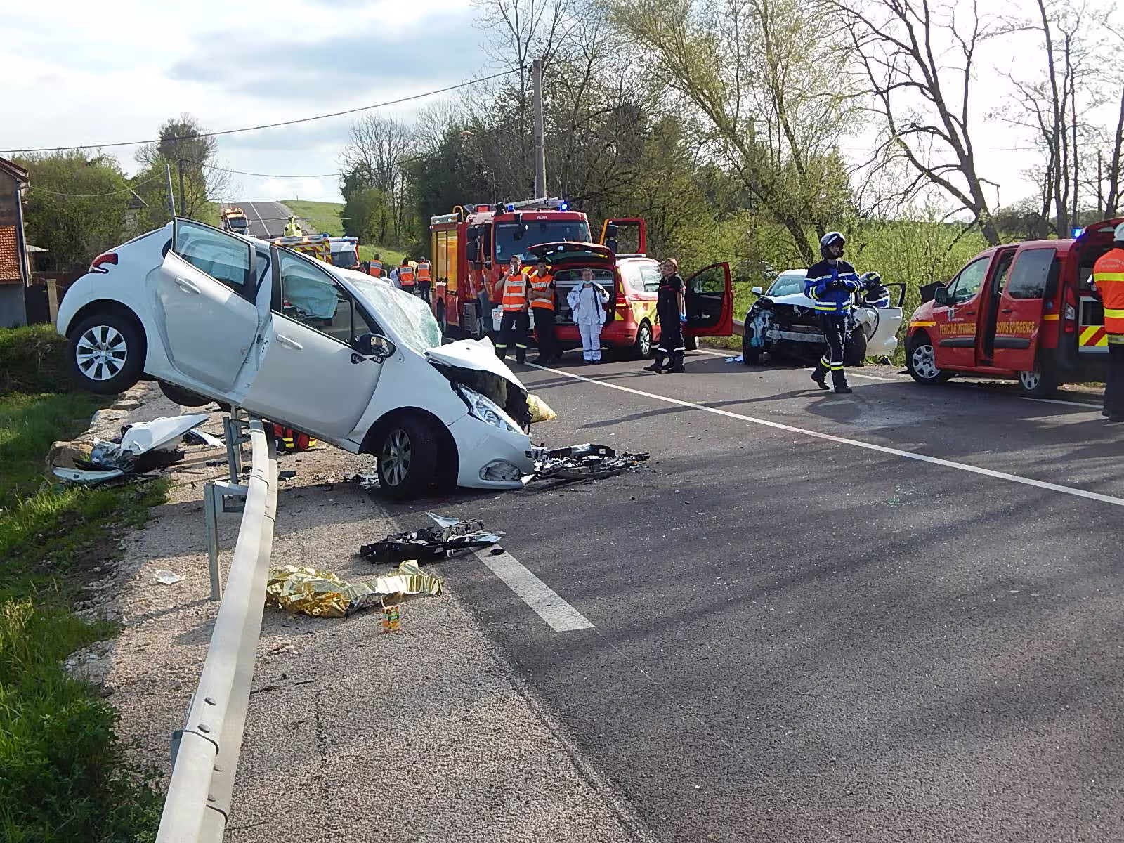 Accident de vélo à Cologny