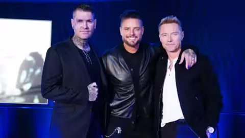 Shane Lynch, Keith Duffy et Ronan Keating annoncent One For The Road au London Irish Centre en septembre