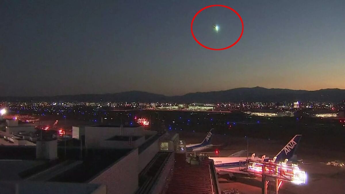 Une mystérieuse boule de feu a illuminé le ciel japonais