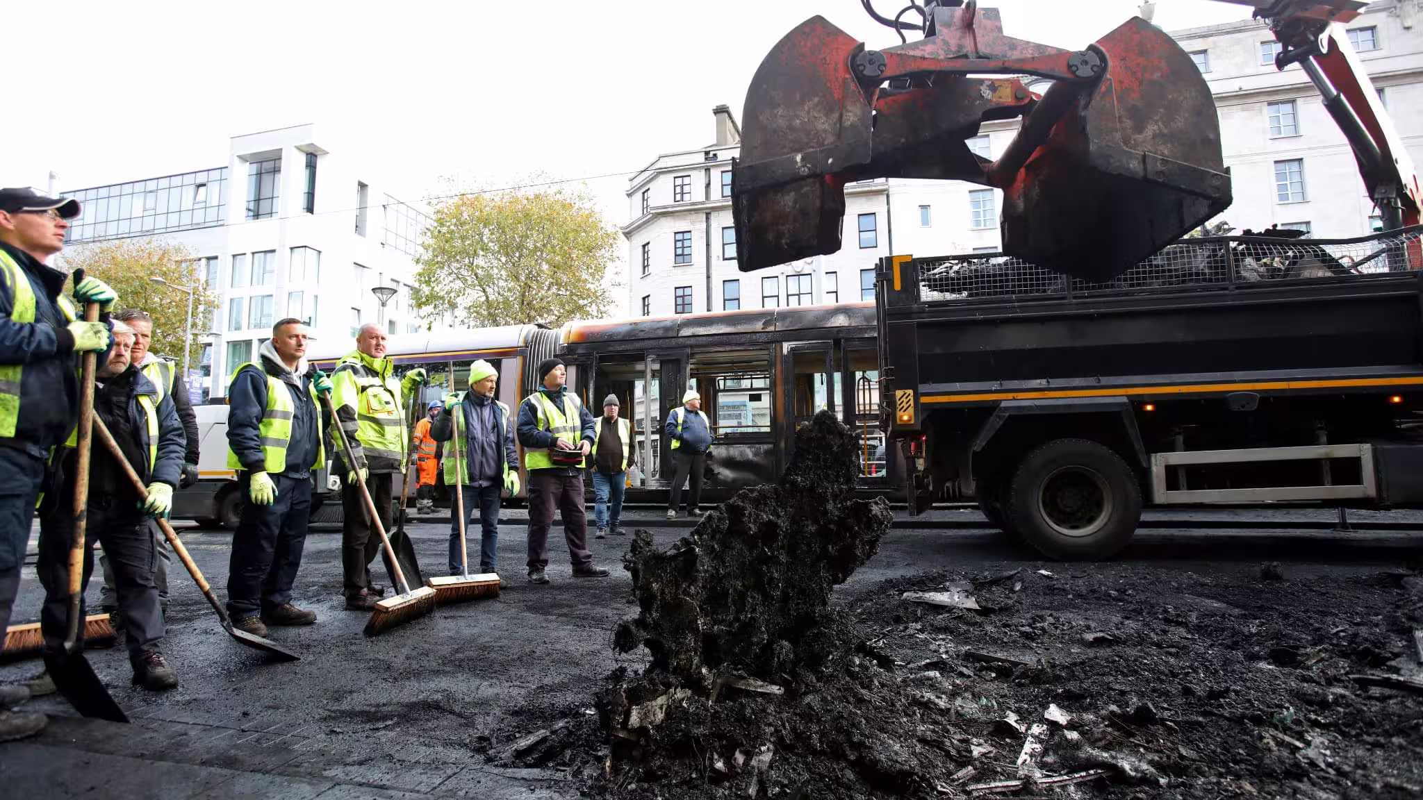 Homme emprisonné pour attaque de tramway lors des émeutes de Dublin