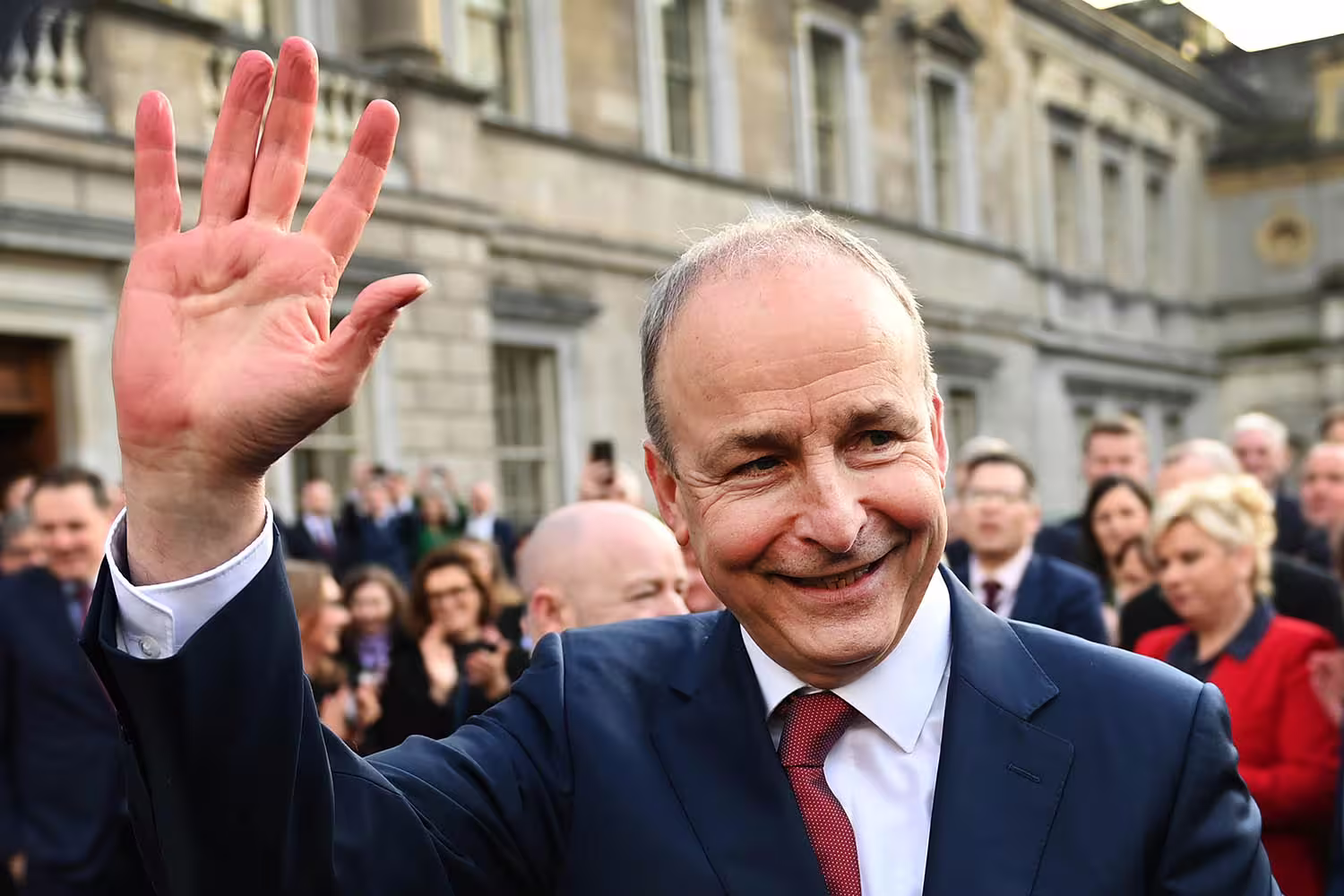 Le président ukrainien Volodymyr Zelensky arrive à Dublin
