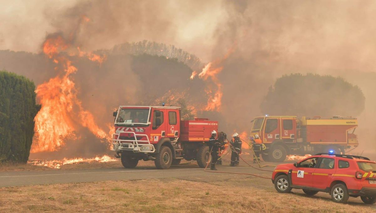 Incendie majeur maîtrisé dans le sud de la France
